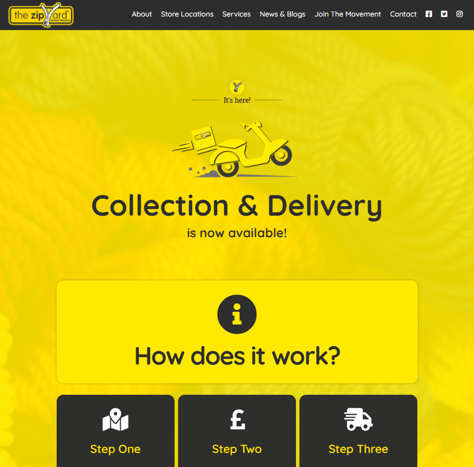 Collection & Delivery Page